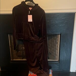 NWT Juicy Couture Brown Sugar Velour Tracksuit Size L
